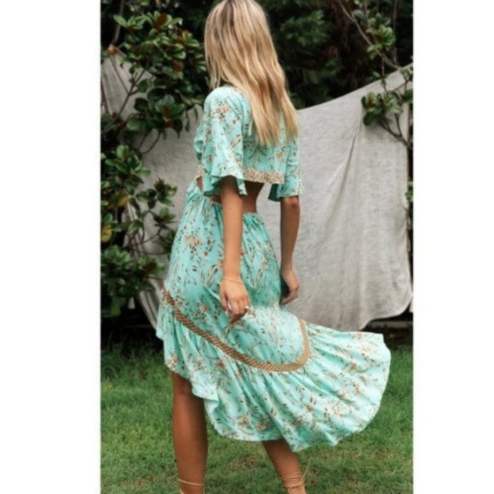 🚫SOLD OUT 🚫 The 'Sienna' floral maxi dress sz L - Picture 7 of 13